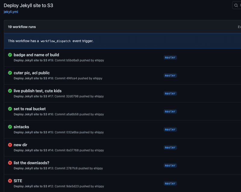 Publishing Jekyll to S3 with GitHub Actions